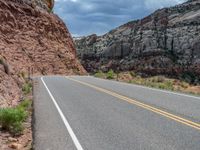 Utah Landscape: Road and Clouds