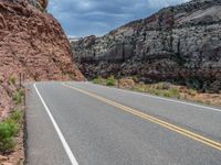 Utah Landscape: Road and Clouds