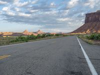 Utah Landscape: Road at Dawn in the Canyon