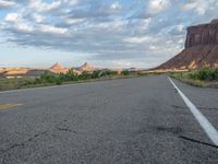 Utah Landscape: Road at Dawn in the Canyon