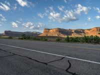 Utah Landscape: Road at Dawn in the Canyon of Nature