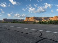 Utah Landscape: Road at Dawn in the Canyon of Nature