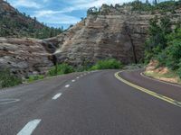 Utah Landscape: Road in the Heart of the Mountains