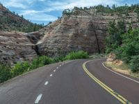 Utah Landscape: Road in the Heart of the Mountains