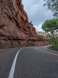 Utah Landscape: Road Through Nature