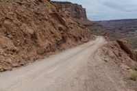 Utah Landscape: Rugged Rock Wall in the Desert