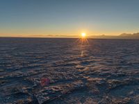 Utah Landscape: Salt Flats Under Morning Sunshine