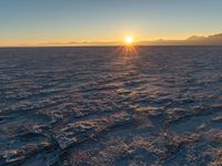 Utah Landscape: Salt Flats Under Morning Sunshine