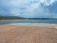 Utah Landscape: Boat Ramp and Lake in the USA