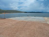 Utah Landscape: Boat Ramp and Lake in the USA