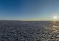 Utah Mountain with Clear Sky and Salt Lake