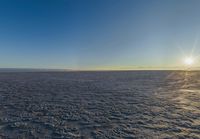 Utah Mountain with Clear Sky and Salt Lake