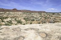 Mountainous Beauty in Utah: Clear Skies and Green Grass