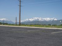 Utah Mountain Landscape: Snow Covered Road