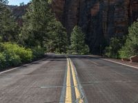 Utah Mountain Landscape: A Straight Road Through Nature