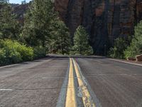 Utah Mountain Landscape: A Straight Road Through Nature