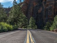 Utah Mountain Landscape: A Straight Road Through Nature