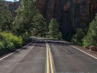 Utah Mountain Landscape: A Straight Road Through Nature