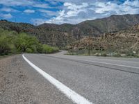 Utah Mountain Road with Clear Skies