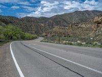 Utah Mountain Road with Clear Skies