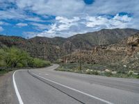 Utah Mountain Road with Clear Skies