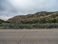 Utah's Mountain Road: A Gloomy Landscape