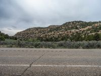 Utah's Mountain Road: A Gloomy Landscape