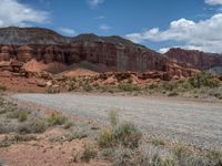 Utah's Nature: Paver Tracks Under a Clear Sky