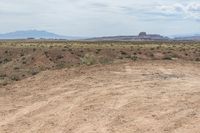 Utah Off-Road Tracks in Beige Sand Desert