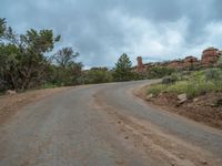 Utah Red Rock Canyon Landscape on a Gloomy Day