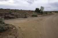 Utah Red Rock Landscape with Dramatic Clouds