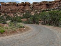 Utah Red Rock Landscape on a Gloomy Day