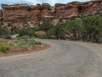 Utah Red Rock Landscape on a Gloomy Day