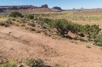 Utah's Red Rock Landscape Under Clear Sky