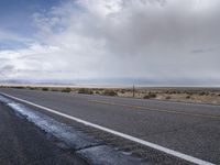 Utah Road: Asphalt in the Day Landscape