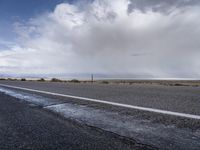 Utah Road: Asphalt in the Day Landscape