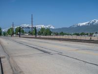 Utah Road: Clear Sky and Beautiful Natural Landscape