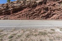 Utah Road Through Desert and Red Rock Mountains