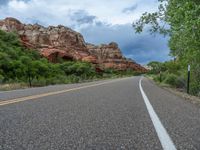 Utah Road Landscape under Clear Skies