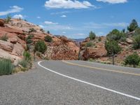 Utah Road Landscape under a Clear Sky