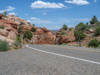 Utah Road Landscape under a Clear Sky