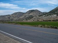 Utah Road Landscape: A Majestic Mountain View