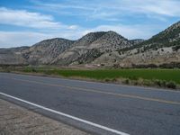 Utah Road Landscape: A Majestic Mountain View