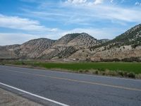 Utah Road Landscape: A Majestic Mountain View