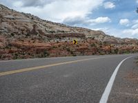 Utah Road Landscape: Surrounded by Nature and Clouds