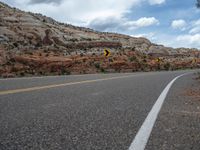 Utah Road Landscape: Surrounded by Nature and Clouds