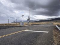 Utah Road in the Low Mountains Landscape