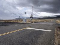 Utah Road in the Low Mountains Landscape