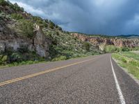 Utah Road: Mountains and Clouds