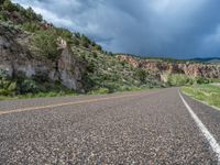 Utah Road: Mountains and Clouds